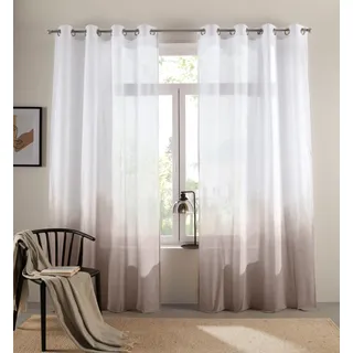 Bruno Banani Gardine »Nevalla« Ösen 1 Stk. tlg. modern, Farbverlauf, Wohnzimmer, Schlafzimmer, halbtransparent