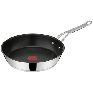 Tefal Pfannenset , Chromfarben , Metall , 2-teilig , rund , 31.5x12.5x50.5 cm , backofengeeignet, rostfrei, besonders hoher Rand, antihaftbeschichtet, ergonomischer Griff, PFOA-frei , Kochgeschirr, Pfannen, Pfannensets