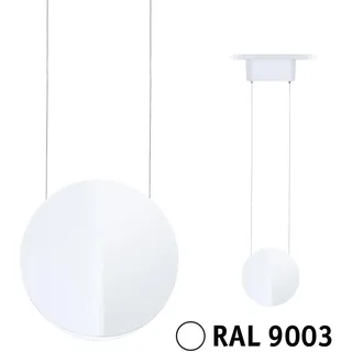 Paulmann URail LED-Pendelleuchte, 3-stufig dimmbar, Modell Alejandro, 10 W, 4000 K, dimmbar, 230 V, weiß