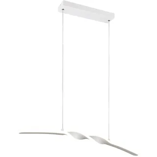 REALITY LEUCHTEN LED Pendelleuchte "GINKO, Hängeleuchte LED 18W 2100 Lumen 4000K kaltweiß", weiß matt, 1, H: 150cm, 1 Stk., Leuchten, Hängelampe Esszimmer, höhenverstellbar bis max 150cm, Breite 79 cm, LED Pendelleuchte