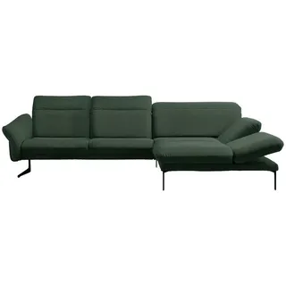 Himolla Ecksofa , Grün , Textil , Ottomane rechts, L-Form , 299x203 cm , Blauer Engel, Goldenes M, Made in Germany, Emas , Typenauswahl, Lederauswahl, Stoffauswahl, Sitzqualitäten, Hocker erhältlich, individuell planbar , Wohnzimmer, Sofas & Couches, Wohnlandschaften, Ecksofas