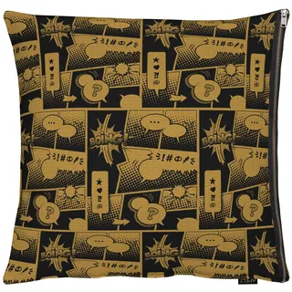 APELT Kissenbezug Comic 65 x 65 cm Schwarz