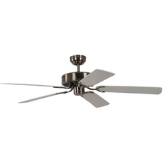 Bild von Potkuri 132 cm Deckenventilator gealtertes silber/weiß/weiß-rattan