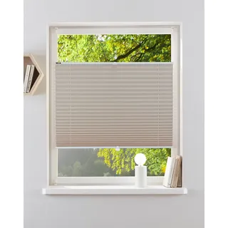 OTTO home Plissee "LAHOLM" Lichtschutz ohne Bohren verspannt Fixmaß, Bestseller mit über 4000-Bewertungen, für Fenster & Tür, sand