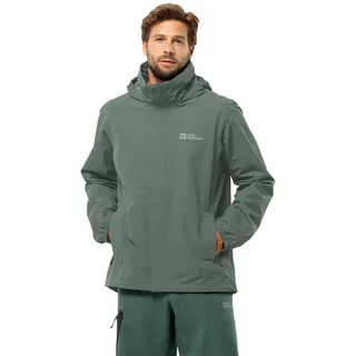 Jack Wolfskin Stormy Point Regenjacke Herren Hedge Green S