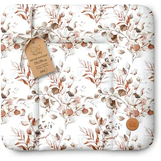 Wickelauflage Wickelunterlage abwaschbar und wasserdicht 72x75 cm - Wickelmatte zum Auflegen auf Wickeltisch Wickelaufsatz Wickelkommode oder Waschmaschine Oeko-Tex 72 x 75 Blätter