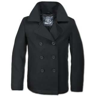 Brandit Textil Pea Coat schwarz 4XL