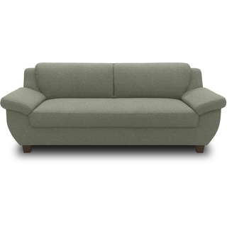 DOMO. collection Sofa Panama, 3-Sitzer, 3er Couch, Garnitur, 3-2-1 Sofa, 91 x 207 x 80 cm (BxTxH), grün