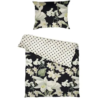 Essenza Wendebettwäsche , Creme , Textil , Blume , 140x200 cm , Oeko-Tex® Standard 100 , bügelleicht, schadstoffgeprüft, weiche und anschmiegsame Oberfläche , Heimtextilien, Bettwäsche & Leintücher, Bettwäsche, Wendebettwäsche