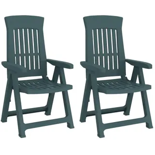 vidaXL Gartenstühle 45 x 45 x 109,5 cm grün 2 St.