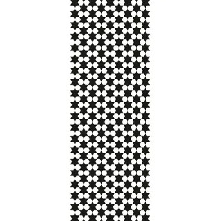 queence Vinyltapete »Stars« Schwarz-Weiß   bedruckt   geometrisch   minimalistisch glatt 90x250cm, selbstklebend, kinderleichte Anbringung,, Sticker, schwarz