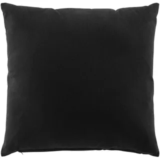 Douceur d'Intérieur Twily Kissen mit abziehbarem Bezug (45 x 45 cm), Schwarz, Baumwolle/Recycling-Polyester