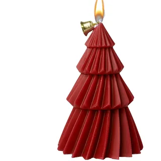Weihnachtskerze - Kerze Aus In Tannenbaumform - Natürliche Dekorative Tischdekoration Wohnzimmer Esstisch Büro Fensterbank Balkon Dekorative Weihnachtsbaumkerze Natur Handgefertigt Klein Tisch