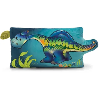 NICI 61575 - Kissen Dino Snackilus, 43x25cm, GREEN