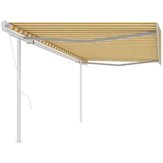 vidaXL Gelenkarmmarkise 5 x 3 m gelb