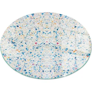 Glasbodenplatte für Fi 100 cm – Kaminofen – Kaminplatte Glas – Schutzglas – Funkenschutzplatte –Glasbodenplatte Feuerfeste – Hitzeschutzplatte – Bodenschutz aus Glas – Abstraktes Texturmuster