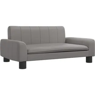 vidaXL Kindersofa Grau 70x45x30 cm Kunstleder - Grau