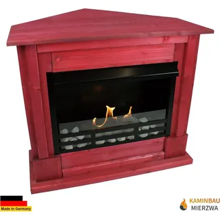 Gelkamin Ethanolkamin Kaminofen Eckkamin Rafael Deluxe Royal - Rot - Rot