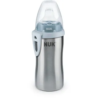 NUK Active Cup Edelstahl Trinkflasche blau 215ml (10255353)