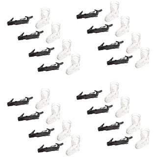 Herzeug 12x Schnapsglas für das perfekte Apres Ski Party Outfit Schnapsgläser in Skischuh-Form. 12 Stück Ski Shot mit passender Bindung - Schnapsgläser 4cl