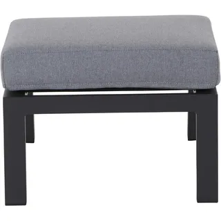 Siena Garden Loungehocker , Anthrazit , Metall, Textil , Füllung: Schaumstoff , 60x43x59 cm , Gartenmöbel, Loungemöbel, Lounge-Serien