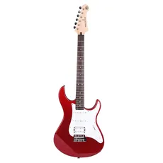Bild Pacifica 012 RM E-Gitarre rot metallic – Hochwertige Elektrogitarre für Einsteiger in elegantem Design – 4/4 Gitarre aus Holz