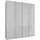 Drehtürenschrank Monaco 197,3 x 216 x 58 cm Weiß