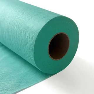 Longing Home Tischläufer, Tischband, 0.3 × 25M, 30g/m2, Türkis, Einweg Vlies Stoffähnlich Tischdecke Rolle, Hochzeit, Geburtstag, Party, Dekoration