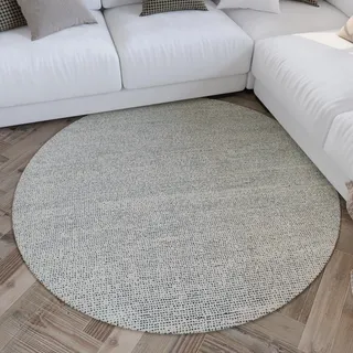 WECON HOME Hamptons THIRTYTWO Kurzflorteppich Ø 180 cm Blau