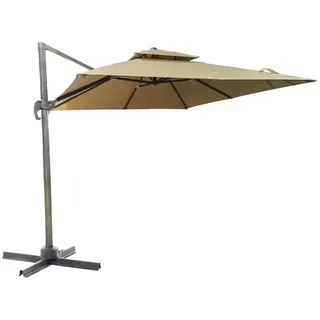 Sonnenschirm A Arm Garten 3x3 MT Dezentrale Gartenlaube Beige Dunkel 710