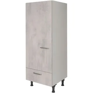 Nobilia Geräteumbauschrank , Hellgrau , Metall , 1 Schubladen , nur wie online abgebildet bestellbar , 60x168x58 cm , Blauer Engel, Pefc, Goldenes M, Made in Germany, DGM-Klimapakt , Küchen, Küchenmöbel, Küchenschränke, Geräteumbauschränke