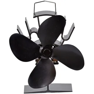 FireFix Ofenventilator Stahl 0,20 m x 0,18 m stromlos Schwarz