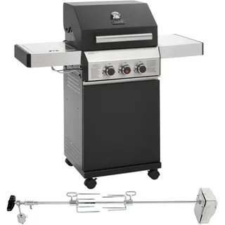 TAINO Black 2+1 Gasgrill mit Drehspieß