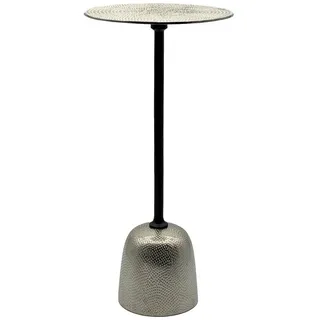 Livetastic Beistelltisch , Silberfarben , Metall , rund , Sockel , 29x60x29 cm , einfacher Aufbau , Wohnzimmer, Wohnzimmertische, Beistelltische, Beistelltische Metall