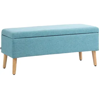 Homcom Truhenbank Blau 110 x 39 x 45 cm