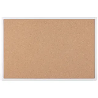 Bi-Office Antibakterielle Korktafel, mit weiß lackiertem Aluminiumrahmen 90x60cm,