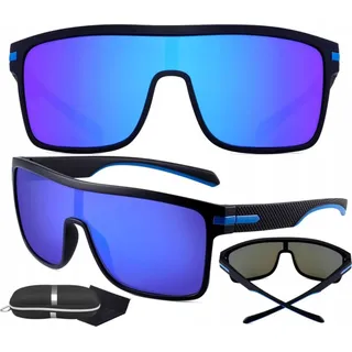 Polarisierte Sonnenbrille - Originalmodell - Schutz vor UV-Strahlen - Stilvolles Design - Hartschalenetui - - Schwarz