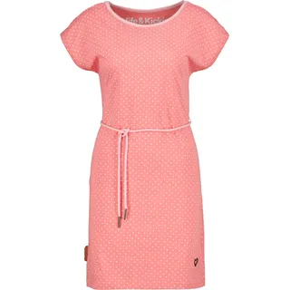 Blusenkleid ALIFE & KICKIN, Damen, Gr. XS, Normalgrößen, rosa (peach), 65% Baumwolle, 35% Polyester, Rundhals, Kleider Blusenkleid