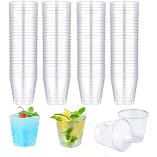 DuDuZui 100 Stück Plastik Schnapsgläser, 50ml Shotgläser Plastikbecher Hart Verdickt, Klare wiederverwendbare Schnapsgläser Kunststoff Ideal für Party, Geburtstag, Hochzeit, Festival, BBQ, Picknick