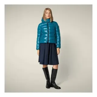 Save The Duck für Damen. D31470W-LOVE21 Cosmary Jacke blau (XS), Lässig, Nachhaltig, Recyceltes Nylon