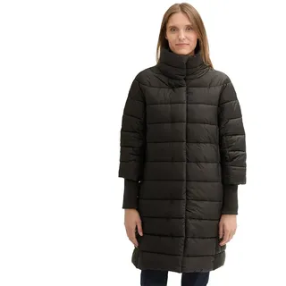Tom Tailor 1042913 Stand-up Collar Puffer Mantel - Deep Black - M