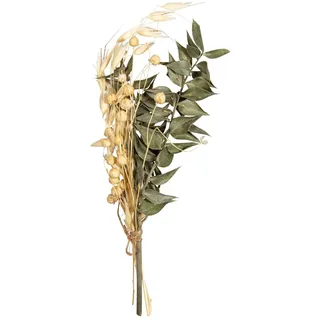 Rayher Trockenblumen-Strauß, piniengrün/hellbeige Töne, Mini-Strauß Trockenblumen, Bündel 18 – 20 cm, echte getrocknete Blumen, Trockenblumen Deko, 85491430
