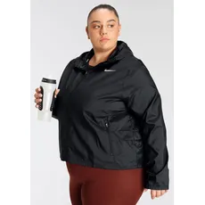Nike Laufjacke »Essential Women's Running Jacket (Plus Size)«, mit Kapuze, schwarz