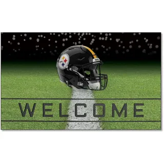 FANMATS 19957 Pittsburgh Steelers Crumb Gummi-Fußmatte für den Außenbereich, 45,7 cm. x 76,2 cm