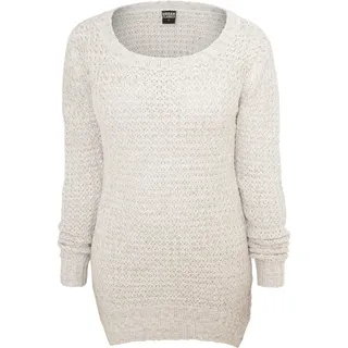 URBAN CLASSICS Long Wideneck Sweatshirt Weiß L