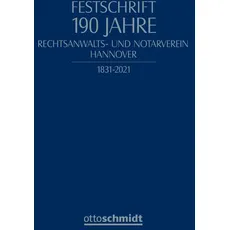 Festschrift 190 Jahre Rechtsanwalts- und Notarverein Hannover