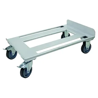 Fahrgestell, Aluminium, f. Stapelbehälter - Silber