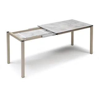 Auszugstisch Pranzo - 120/160/200 x 80 cm VT - dove grey 87 - HPL concrete effect