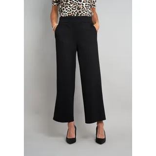 7/8-Hose SEIDEL MODEN, Damen, Gr. 44, N-Gr, schwarz, Single Jersey, Obermaterial: 50% Polyester, 45% Viskose, 5% Elasthan, unifarben, Basic, lässig geschnitten 7/8-Länge, Hosen 7/8-Hose, in hochwertiger Jersey-Qualität, MADE IN GERMANY