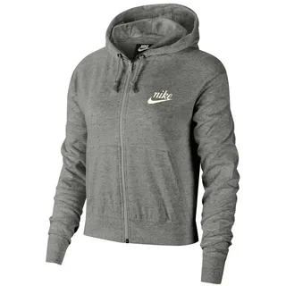 Nike Damen Kapuzenpullover Damen Sportswear Gym Vintage Hoodie FZ, Dk Grey Heather/Sail, XS, CJ1694-063